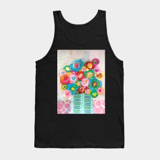 Spring Florals in vase Tank Top